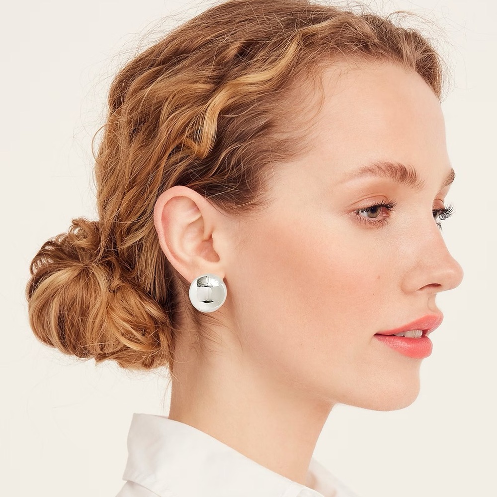 J. Crew Bauble circle ball stud earrings